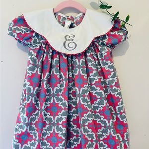 Stellybelly “E” monogram gray patterned dress